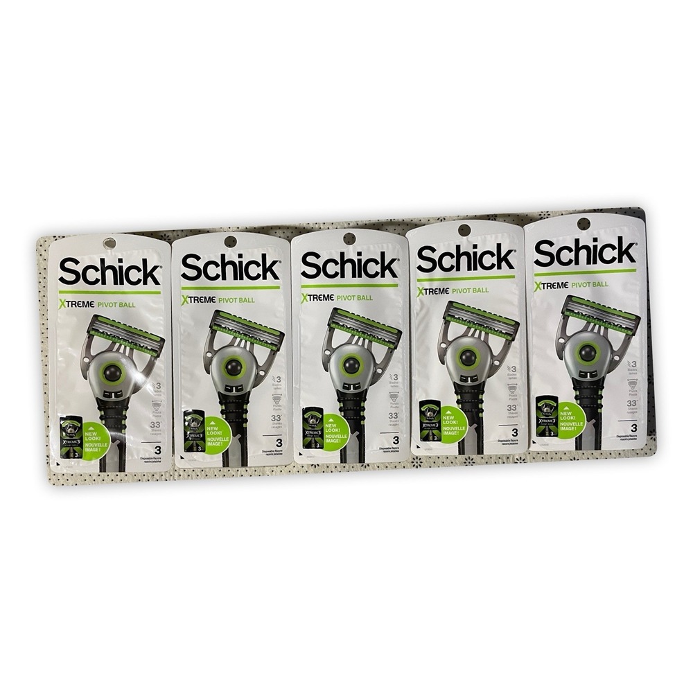 Schick Xtreme Pivot‎ Ball Disposable Razors, 5 Packs Of 3